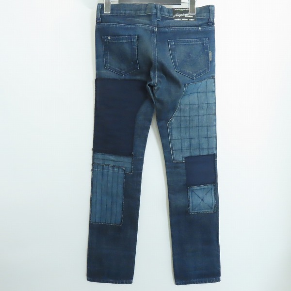 実際に弊社で買取させて頂いたNEIGHBORHOOD/ネイバーフッド 2002年 FRAGMENT NARROW パッチワーク サベージ デニムパンツ/DCNH-PT-W12/XSの画像 1枚目