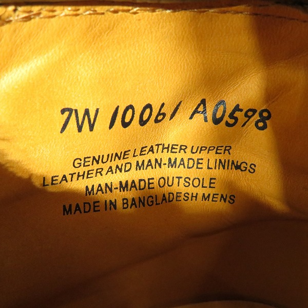 実際に弊社で買取させて頂いたTimberland/ティンバーランド レースアップブーツ/A0598 7Wの画像 5枚目