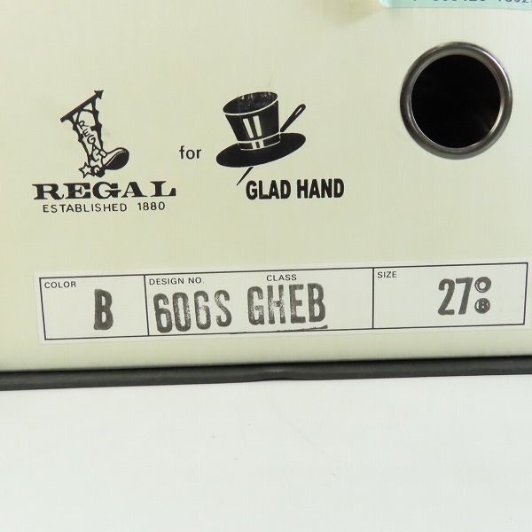 実際に弊社で買取させて頂いたGLADHAND × REGAL/グラッドハンド×リーガル サドルシューズ 606S GHEB/27の画像 8枚目
