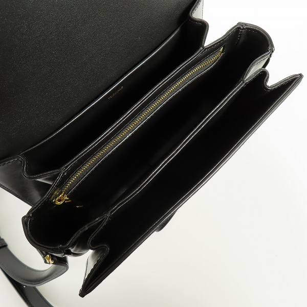 実際に弊社で買取させて頂いたCELINE/セリーヌ TRIOMPHE トリオンフ ミディアム ショルダー バッグ ブラックの画像 4枚目