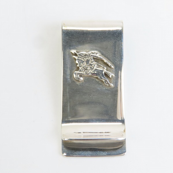 実際に弊社で買取させて頂いたBURBERRY/バーバリー ロゴシルバーマネークリップ 925の画像 1枚目