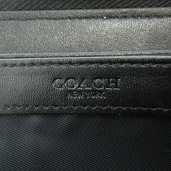 実際に弊社で買取させて頂いたCOACH/コーチ クロスグレインレザー ラウンドファスナー 長財布/ウォレット 52372の画像 5枚目