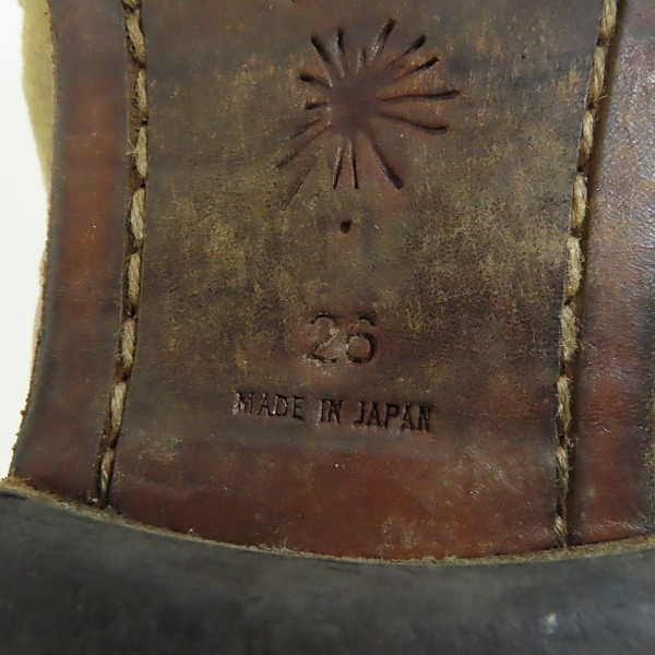 実際に弊社で買取させて頂いたMIHARAYASUHIRO/ミハラヤスヒロ スタッズ装飾サイドジップブーツ 23120600/26の画像 5枚目