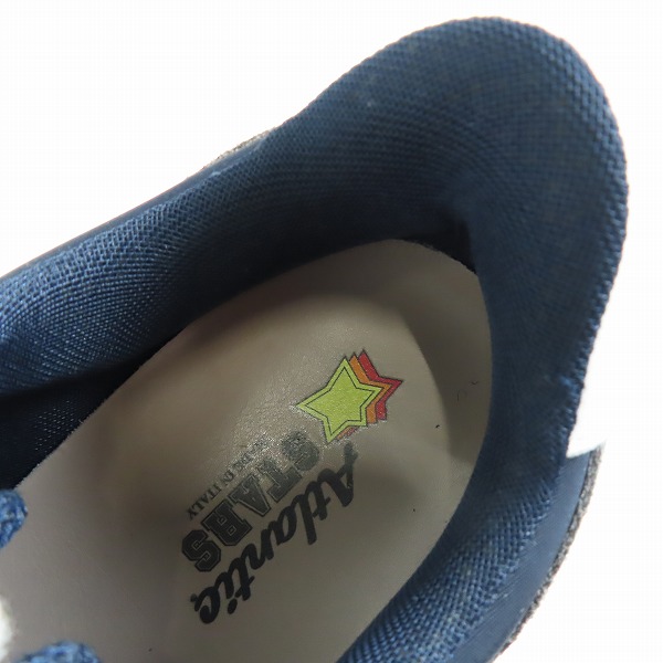 実際に弊社で買取させて頂いたATLANTIC STARS/アトランティックスターズ ブラック/ネイビー スニーカー/40の画像 4枚目