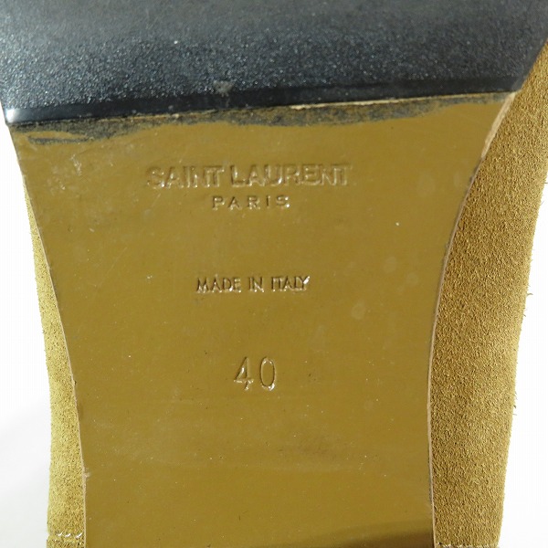 実際に弊社で買取させて頂いたSAINT LAURENT/サンローラン サイドゴア チェルシーブーツ 328368/40の画像 7枚目