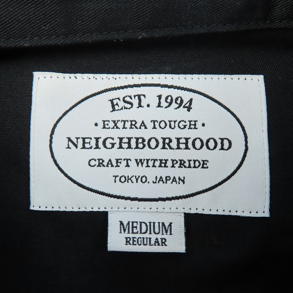 実際に弊社で買取させて頂いたNEIGHBORHOOD/ネイバーフッド 16SS CLASSIC WORK STRIPE C-SHIRT シャツ 161TSNH-SHM02/Mの画像 2枚目