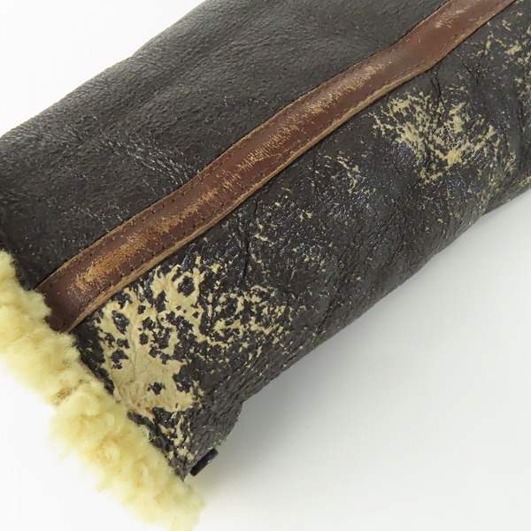 実際に弊社で買取させて頂いたTHE REAL McCOY'S/旧リアルマッコイズ TYPE B-6 ムートンフライトジャケット NO.39H4825/42Rの画像 7枚目