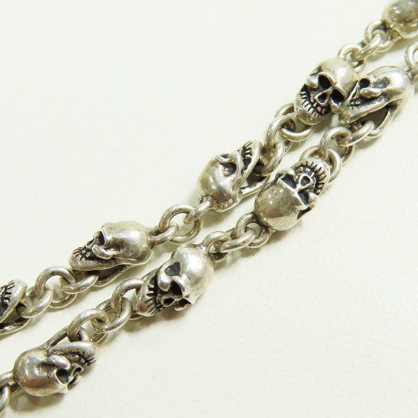 実際に弊社で買取させて頂いたSTANLEY GUESS/スタンリーゲス スカルリンク ネックレスの画像 1枚目