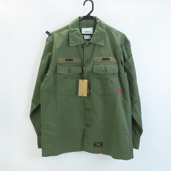 実際に弊社で買取させて頂いた【未使用】WTAPS/ダブルタップス 17AW BUDS LS 01 SHIRT ミリタリーシャツ 172WVDT-SHM01/01