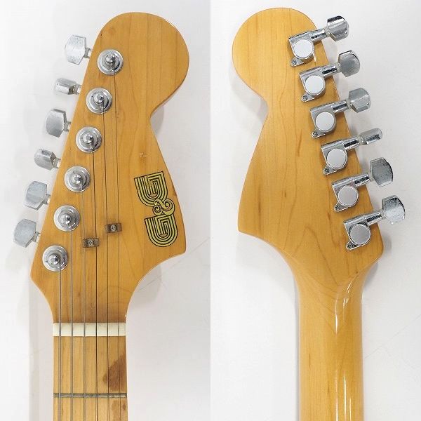 実際に弊社で買取させて頂いた★【難有り】G&G ストラトキャスターType エレキギター 日本製 ギグケース付の画像 2枚目