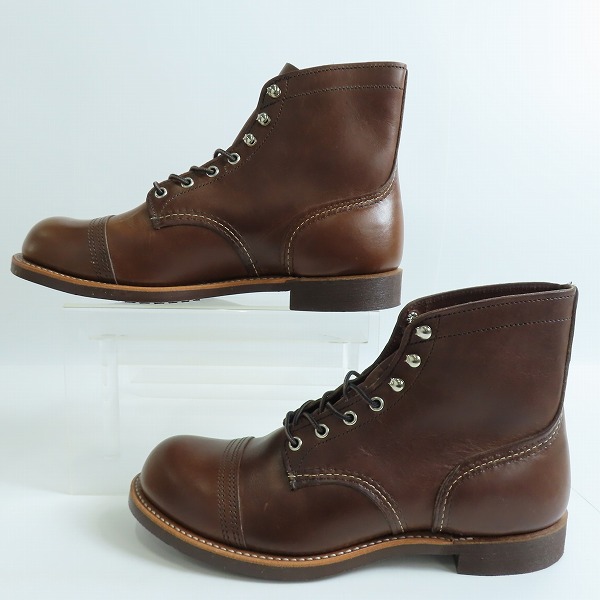 実際に弊社で買取させて頂いたRED WING/レッドウィング IRON RANGER/アイアン レンジャー ワークブーツ 8111/10の画像 3枚目