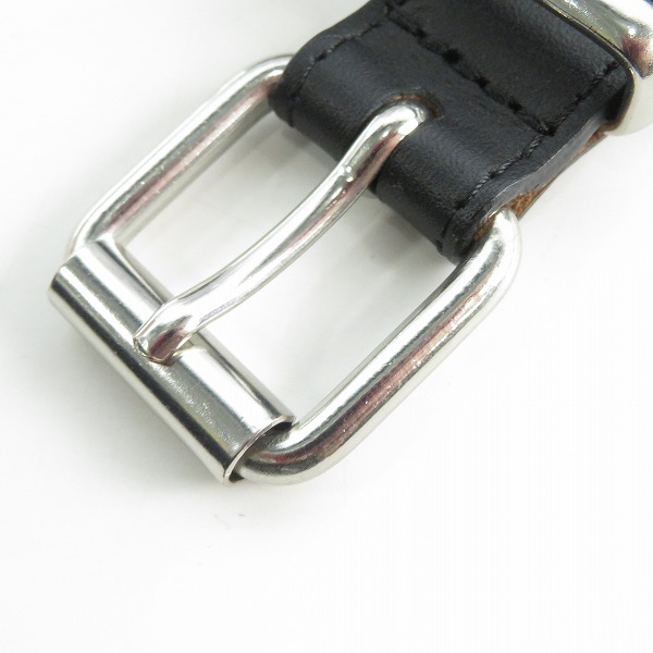 実際に弊社で買取させて頂いたBALMAIN/バルマン エンボス加工ロゴ レザーベルト/16の画像 7枚目