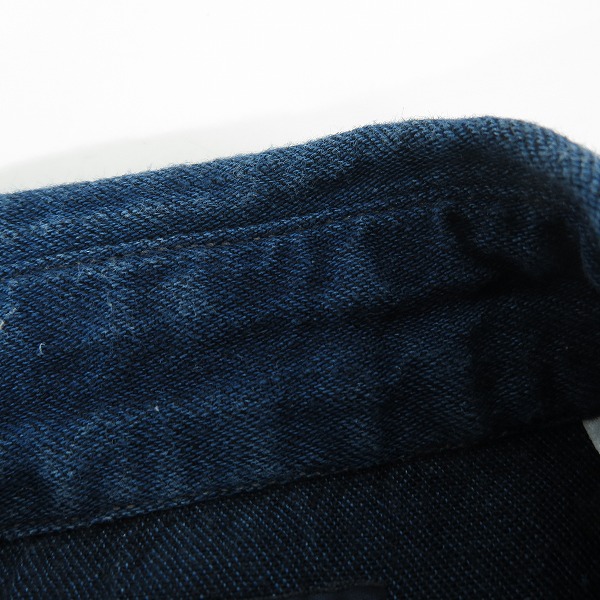 実際に弊社で買取させて頂いたBLUE BLUE/ブルーブルー コンチョボタン デニム ウエスタンシャツ/2の画像 7枚目