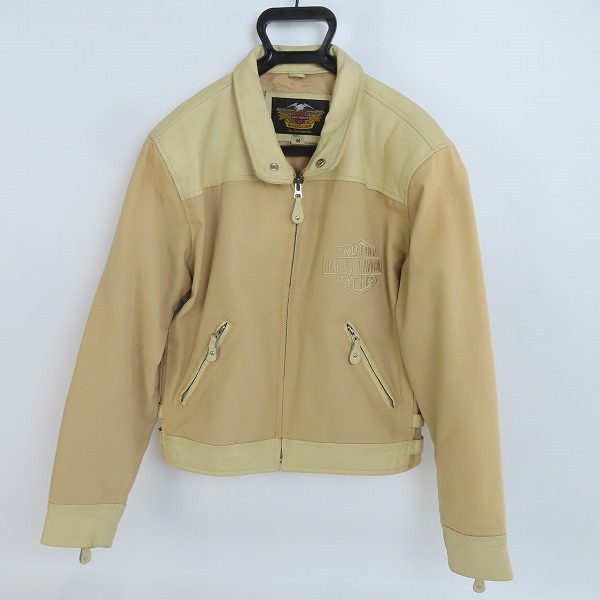 実際に弊社で買取させて頂いたHARLEY DAVIDSON/ハーレーダビッドソン レザー切り替え ジャケット/M