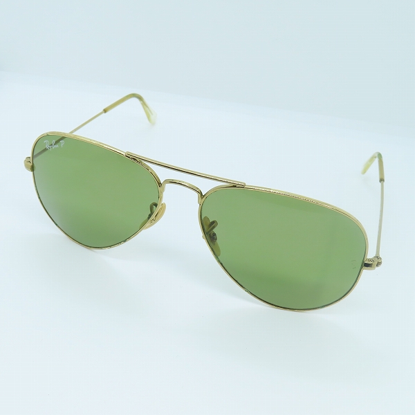 実際に弊社で買取させて頂いたRay-Ban/レイバン AVIATOR アビエーター/LARGE METAL ティアドロップ 偏光レンズ サングラス RB3025 001/P1の画像 0枚目