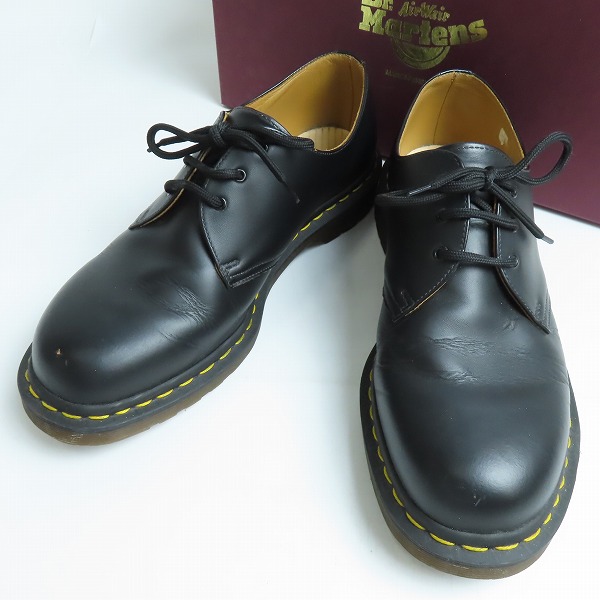 実際に弊社で買取させて頂いたDr.Martens/ドクターマーチン 3EYE SHOE 3ホールブーツ SMOOTH/スムースレザー 1461 12877001/UK9