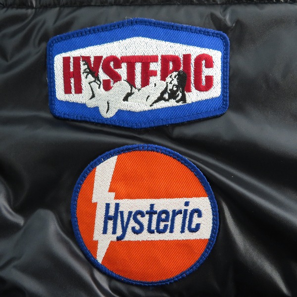実際に弊社で買取させて頂いたHYSTERIC GLAMOUR/ヒステリックグラマー HYSTERIC RACING 中綿 フーデッド ブルゾン 02233AB03/XLの画像 5枚目