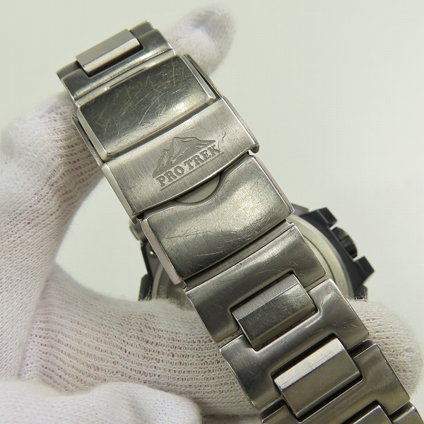 実際に弊社で買取させて頂いたCASIO/カシオ PROTREK/プロトレック MANASLU/マナスル ソーラー PRX-8000T-7AJFの画像 6枚目