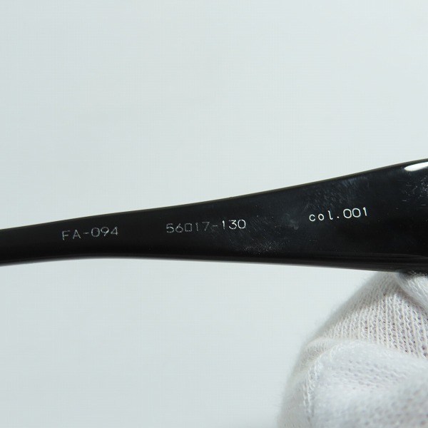 実際に弊社で買取させて頂いた（2）FACTORY900/ファクトリー900 アイウェア 眼鏡/メガネフレーム ブラック FA-094の画像 6枚目