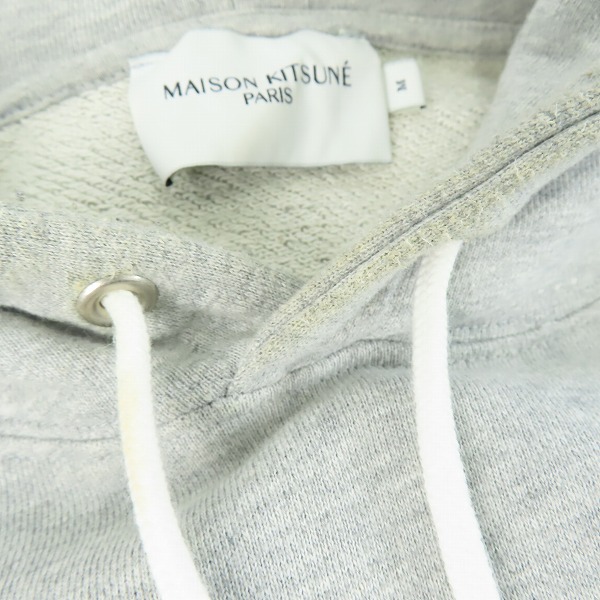 実際に弊社で買取させて頂いたMAISON KITSUNE/メゾン キツネ プルオーバー パーカー グレー Mの画像 6枚目