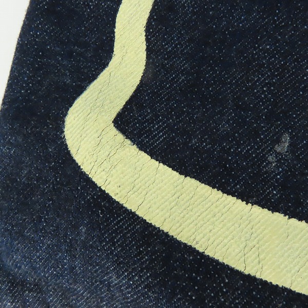 実際に弊社で買取させて頂いたEVISU/エヴィス 道楽/カモメ プリント ボタンフライ デニムパンツ/38×35の画像 6枚目