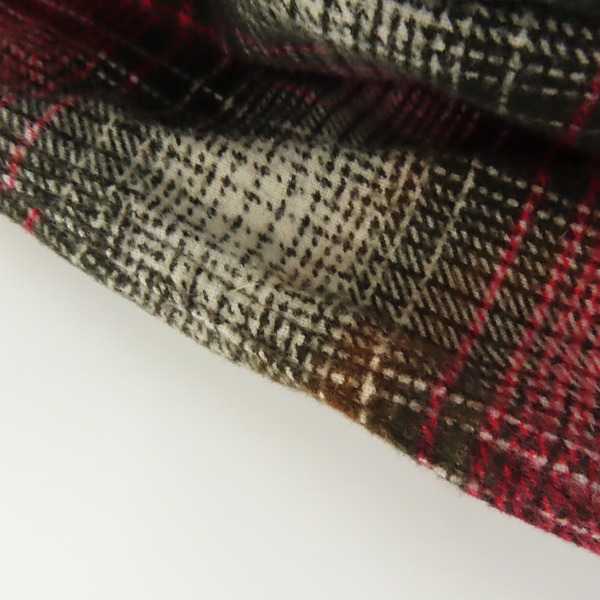 実際に弊社で買取させて頂いたTHE FLAT HEAD/フラットヘッド チェック ネルシャツ/40の画像 6枚目