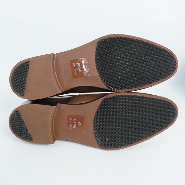 実際に弊社で買取させて頂いたnano・universe/ナノユニバース SQUALL PROOF ドレスシューズSTチップ 8の画像 2枚目