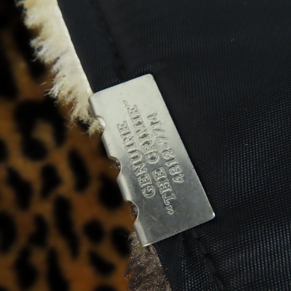 実際に弊社で買取させて頂いたTHE CRIMIE/クライミー レオパードボアフーデッドジャケット CR01-01K5-JK23/Mの画像 5枚目