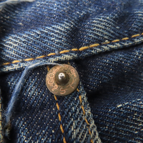実際に弊社で買取させて頂いたLevis/リーバイス 505 42TALON 42タロンジップ 刻印4 デニムパンツの画像 5枚目