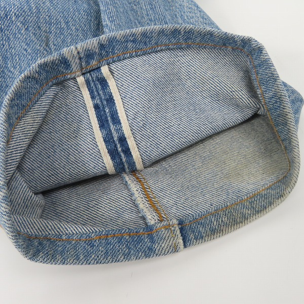 実際に弊社で買取させて頂いたLEVI'S/リーバイス 501 ボタン裏524/81年製 赤耳 スモールe デニムパンツ/W32L36の画像 6枚目