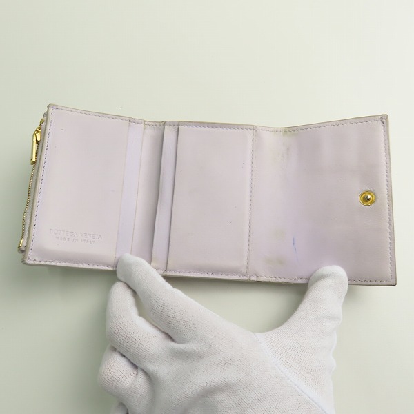 実際に弊社で買取させて頂いたBOTTEGA VENETA/ボッテガヴェネタ イントレチャート/イントレ  ウォレット/三つ折り財布の画像 3枚目