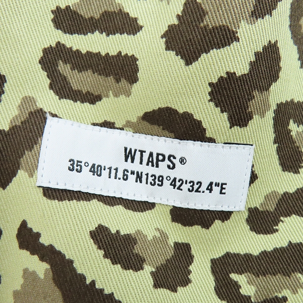 実際に弊社で買取させて頂いたWTAPS/ダブルタップス 21SS TROUSERS / COTTON. TWILL. CAMO レオパード/総柄 パンツ 211TQDT-PTM03/01の画像 6枚目