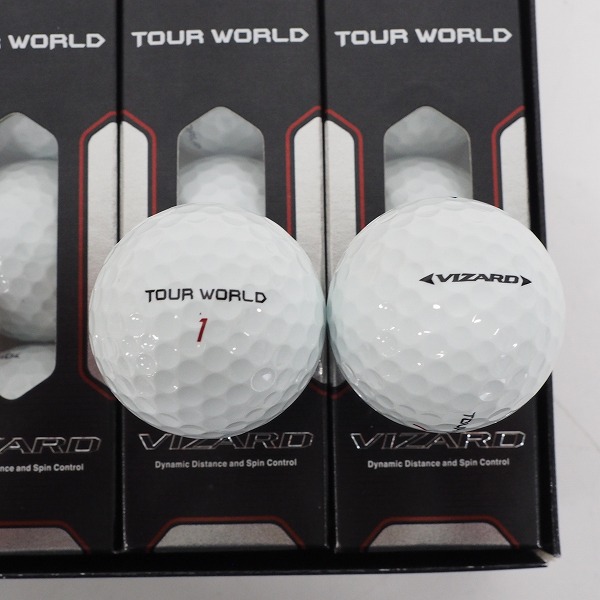 実際に弊社で買取させて頂いた【未使用】HONMA/ホンマ TOUR WORLD VIZARD ゴルフボール ホワイト 1ダースの画像 1枚目