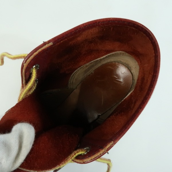 実際に弊社で買取させて頂いたRED WING/レッドウィング アイリッシュセッター ブーツ 犬タグ 8166/6.5D の画像 4枚目