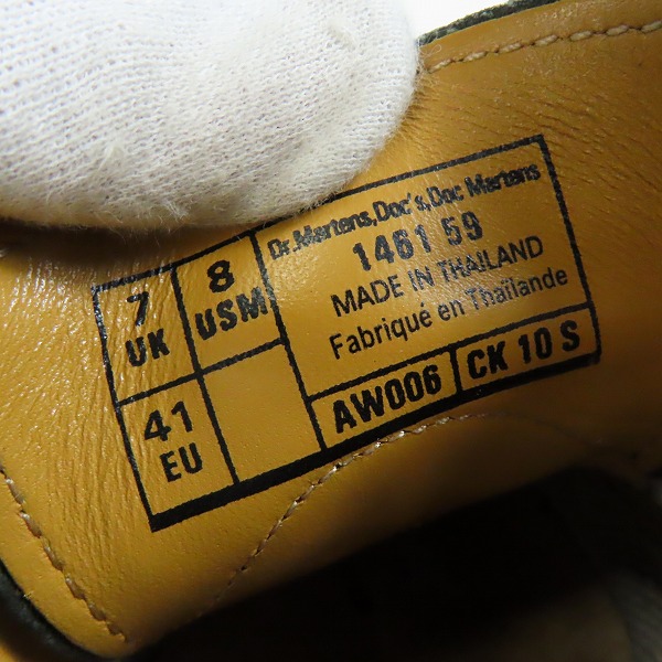 実際に弊社で買取させて頂いたDr.Martens/ドクターマーチン 3EYE SHOE/3ホールシューズ 1461/UK7の画像 5枚目
