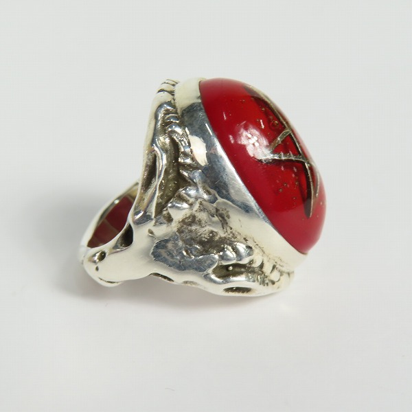 実際に弊社で買取させて頂いたALEX STREETER/アレックスストリーター エンジェルハート リング レッド/13号の画像 3枚目