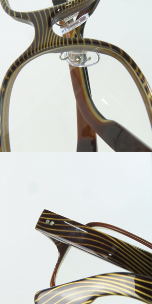 実際に弊社で買取させて頂いたDEROME BRENNER/デロームブレナー JACKY 14 メガネフレーム/眼鏡/アイウェアの画像 9枚目