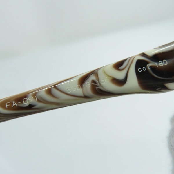 実際に弊社で買取させて頂いたFACTORY900/ファクトリー900 度入り 眼鏡/メガネフレーム FA-091 180の画像 8枚目