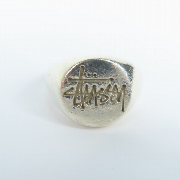 実際に弊社で買取させて頂いたSTUSSY/ステューシー ストックロゴリング 17.5号の画像 1枚目