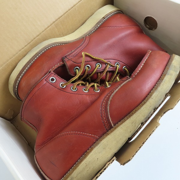 実際に弊社で買取させて頂いたRED WING/レッドウィング 犬タグ アイリッシュ セッターブーツ 00875-2 7.5 Eの画像 7枚目