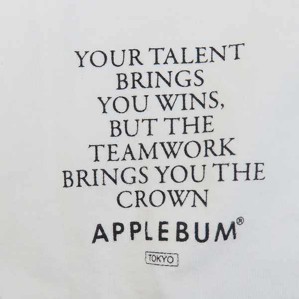 実際に弊社で買取させて頂いたAPPLEBUM/アップルバム WORM BOY Tシャツ/プリント /Mの画像 6枚目