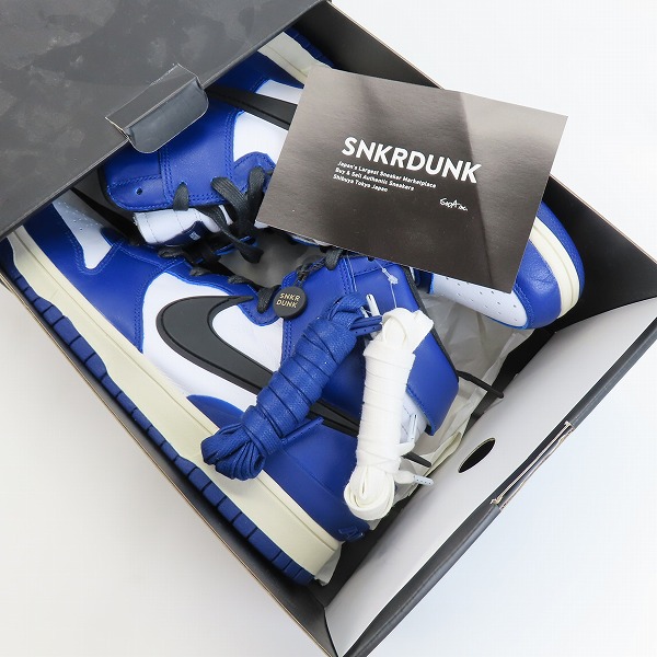 実際に弊社で買取させて頂いたNIKE×AMBUSH/ナイキ×アンブッシュ DUNK HIGH DEEP ROYAL/ダンクハイ ディープロイヤル CU7544-400 28.5の画像 6枚目