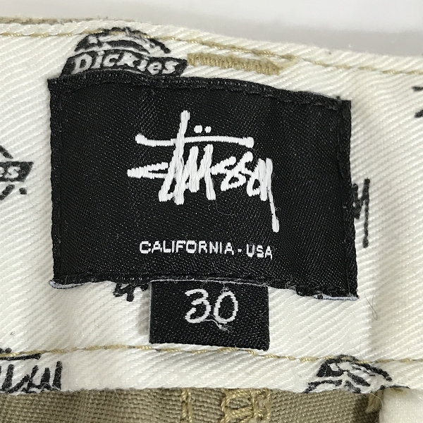 実際に弊社で買取させて頂いたSTUSSY×Dickies/ステューシー×ディッキーズ ボトムス チノパン DI-ST-13FW01M 30の画像 3枚目