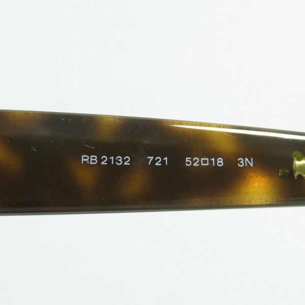 実際に弊社で買取させて頂いたRay-Ban/レイバン NEW WAYFARER/ ニューウェイファーラー メガネフレーム アイウェア 眼鏡 RB2132 721の画像 7枚目