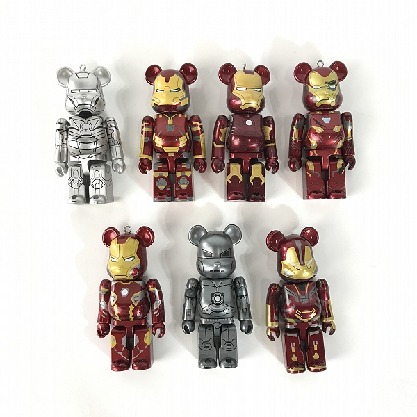 実際に弊社で買取させて頂いた【おまとめ/未開封含む】BE@RBRICK/ベアブリック unbreakable IRON MAN/アイアンマン THE INFINITE SAGA Happyくじ100%の画像 3枚目