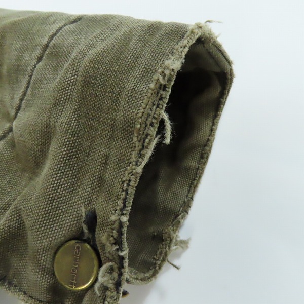 実際に弊社で買取させて頂いたCarhartt/カーハート カバーオール ダックジャケット ワークジャケット Mの画像 5枚目