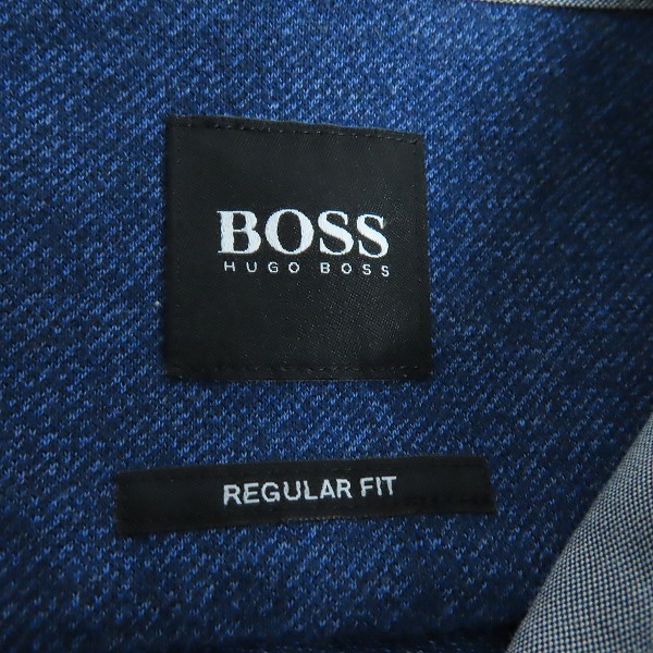 実際に弊社で買取させて頂いたHUGO BOSS/ヒューゴボス コットンニット長袖シャツ REGULAR FIT/レギュラーフィット/Mの画像 2枚目