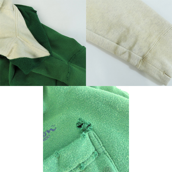 実際に弊社で買取させて頂いたMAISON MIHARA YASUHIRO/ミハラヤスヒロ 22SS SIFTSIDE COMBINED HD ダメージ加工レイヤードパーカー A08HD541/46の画像 9枚目