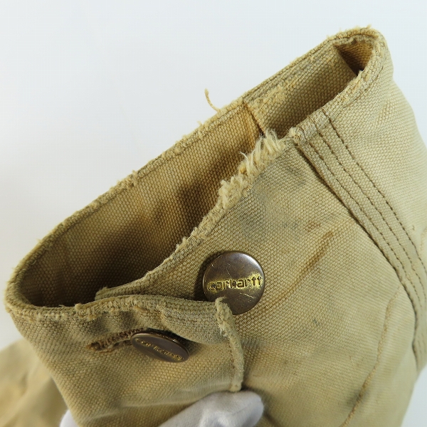 実際に弊社で買取させて頂いたCarhartt/カーハート 90s ヴィンテージ ダック地 チョアコート/カバーオール の画像 7枚目