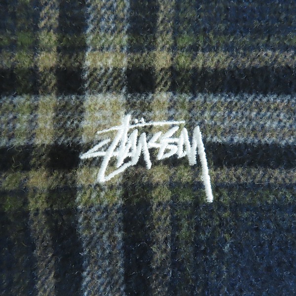 実際に弊社で買取させて頂いたSTUSSY/ステューシー ロゴ刺繍 ウールジャケット/Sの画像 5枚目